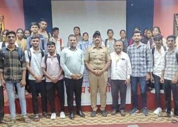 सायबर सुरक्षा व नशामुक्तीवर नूतन मराठा महाविद्यालयात व्याख्यान