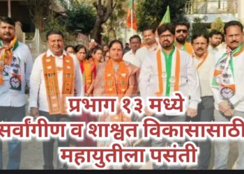 प्रभाग १३ मध्ये महायुतीचीच चर्चा….