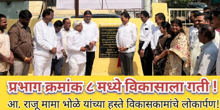 प्रभाग ८ मध्ये विकासाला गती !