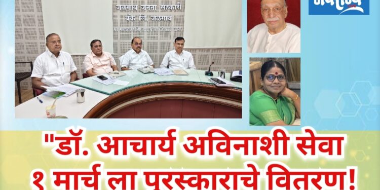 कोल्हापूरच्या अनुराधा भोसले यांना “डॉ. आचार्य अविनाशी सेवा  पुरस्कार” जाहीर