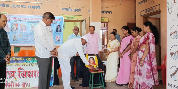 निंभोरा कृषी विद्यालयात जागतिक महिला दिन व सावित्रीबाई फुले पुण्यतिथी निमित्त कार्यक्रम