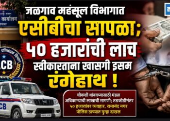 जळगाव महसूल विभागात एसीबीचा सापळा ; मंडल अधिकाऱ्याला लाच घेताना अटक!