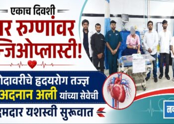 एकाच दिवशी चार रुग्णांवर एन्जिओप्लास्टी!