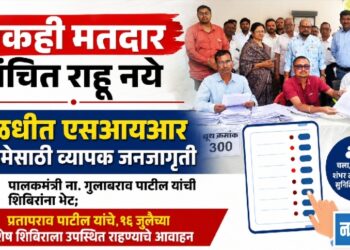 ‘एकही मतदार वंचित राहू नये’; पाळधीत एसआयआर मोहिमेसाठी व्यापक जनजागृती