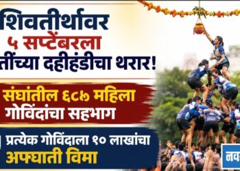 शिवतीर्थावर ५ सप्टेंबरला युवतींच्या दहीहंडीचा थरार!