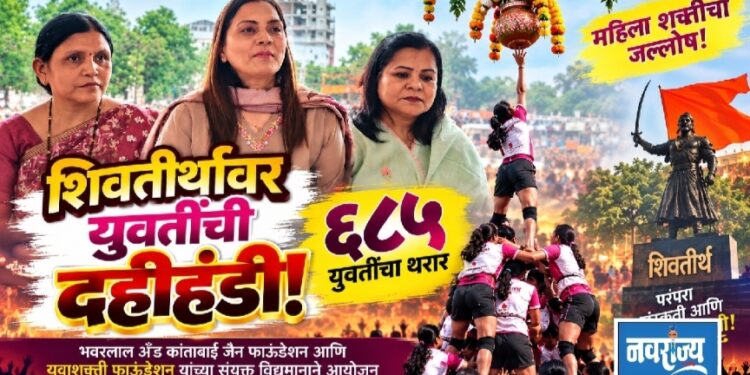 युवतींच्या दहीहंडीचा आज शिवतीर्थावर थरार