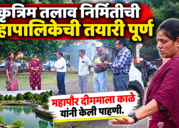 महापौरांची पाहणी : कृत्रिम तलाव निर्मितीची महापालिकेची तयारी पूर्ण